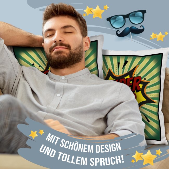 Kissen f&uuml;r Papa - Super Dad