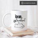 Tasse mit Spruch - Systemrelevant - Katze Mittelfinger...