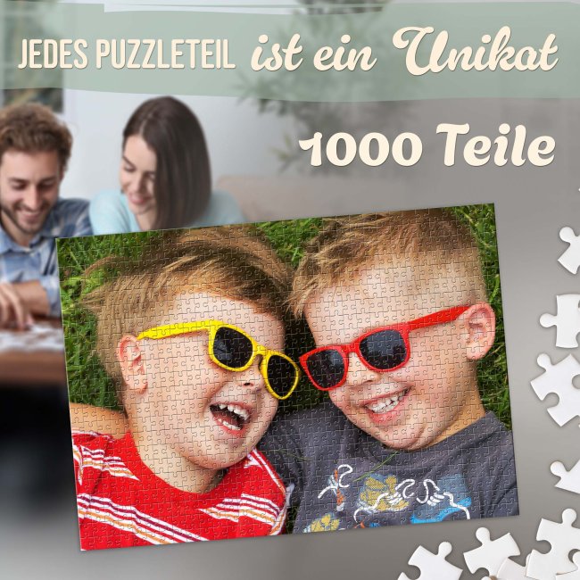 Fotopuzzle - 1000 Teile inkl. bedruckter Metalldose